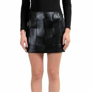 Versace Versus Women's 100% Leather Mini Skirt